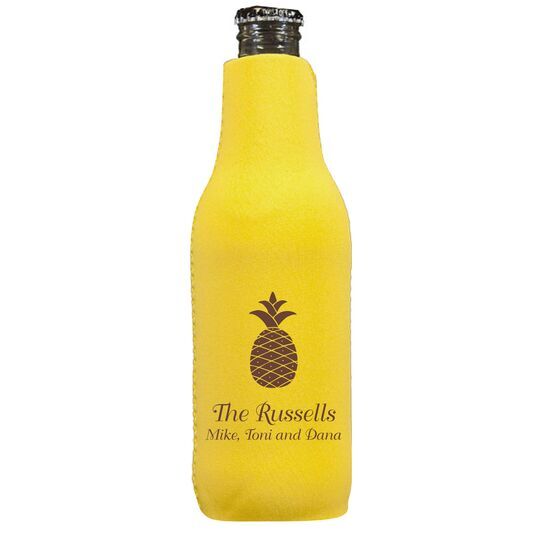 Hawaiian Pineapple Bottle Koozie